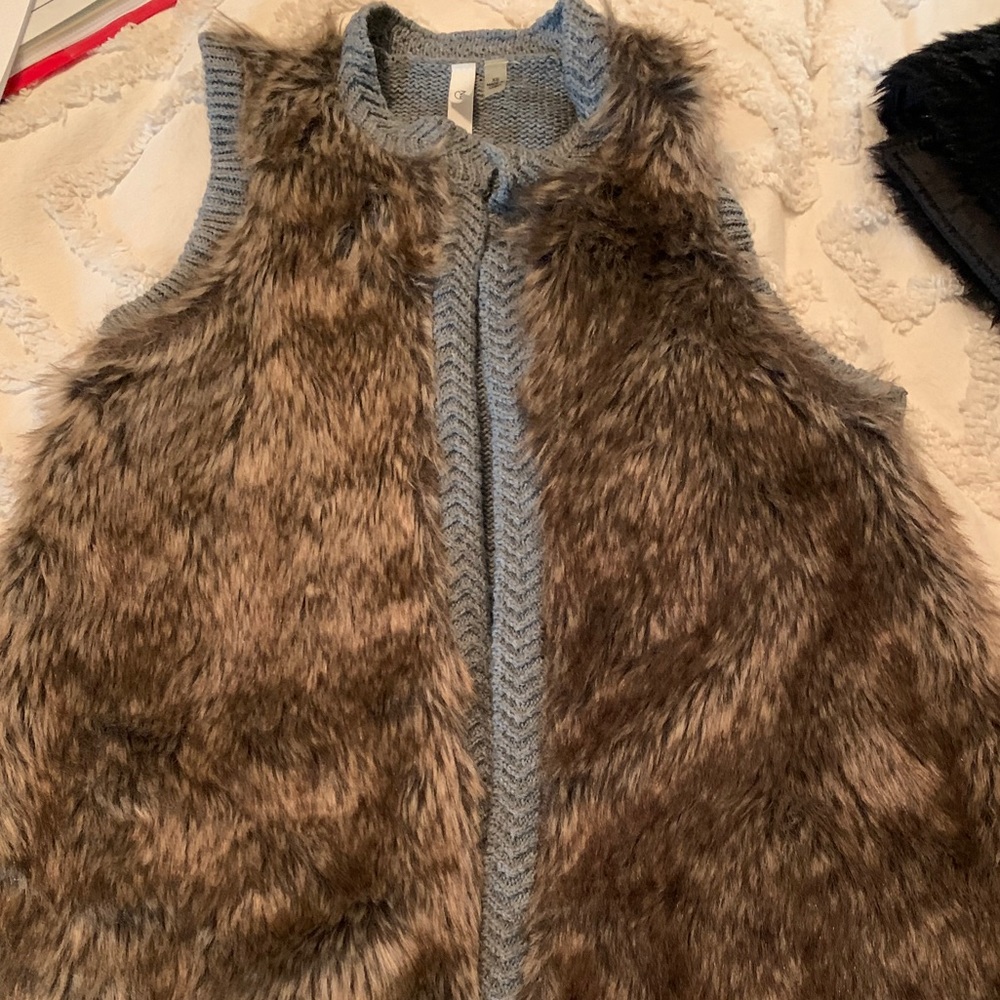 Womens fur vest